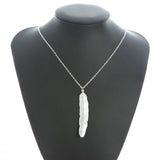 Collier Plume Blanche