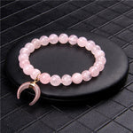 bracelet perle quartz rose