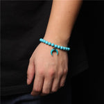 bracelet perle turquoise naturelle