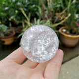 boule de cristal transparent